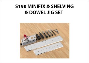 S190 Sablon Minifix & Shelving & Dowel Connection Jig Set