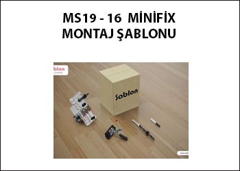 MS 19-16 Minifix Montaj Şablonu